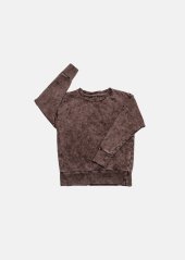 BROWN TORN SWEATSHIRT / Roztrhaná mikina