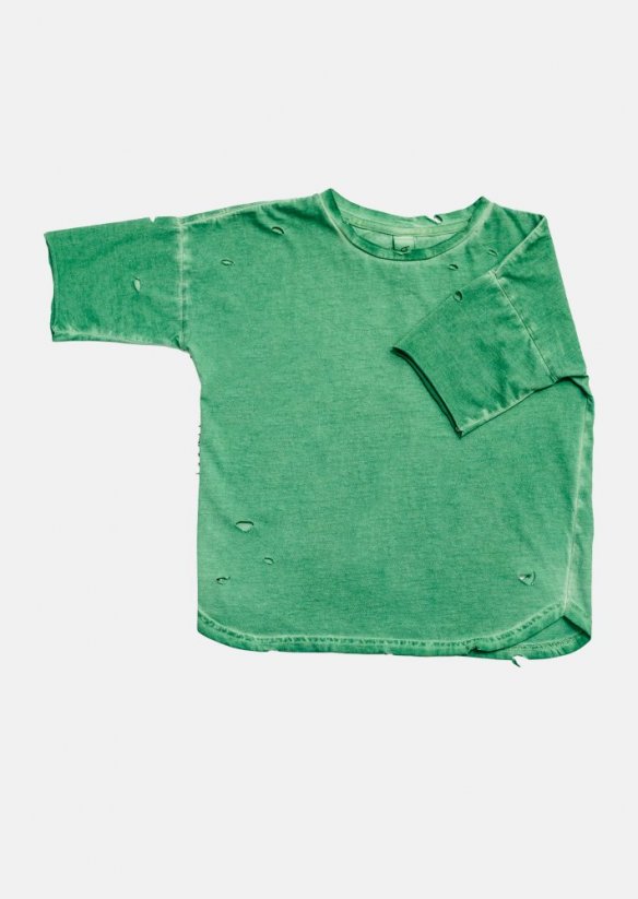TORN TEE GREEN / Detské tričko - Veľkosť Booso: 2/3 roky